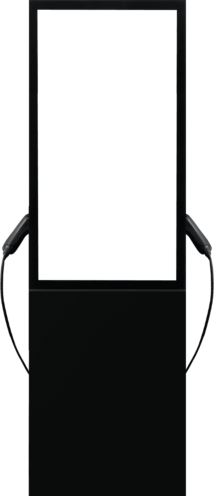 The TC Totem™, an EV charging point with a full-height digital display